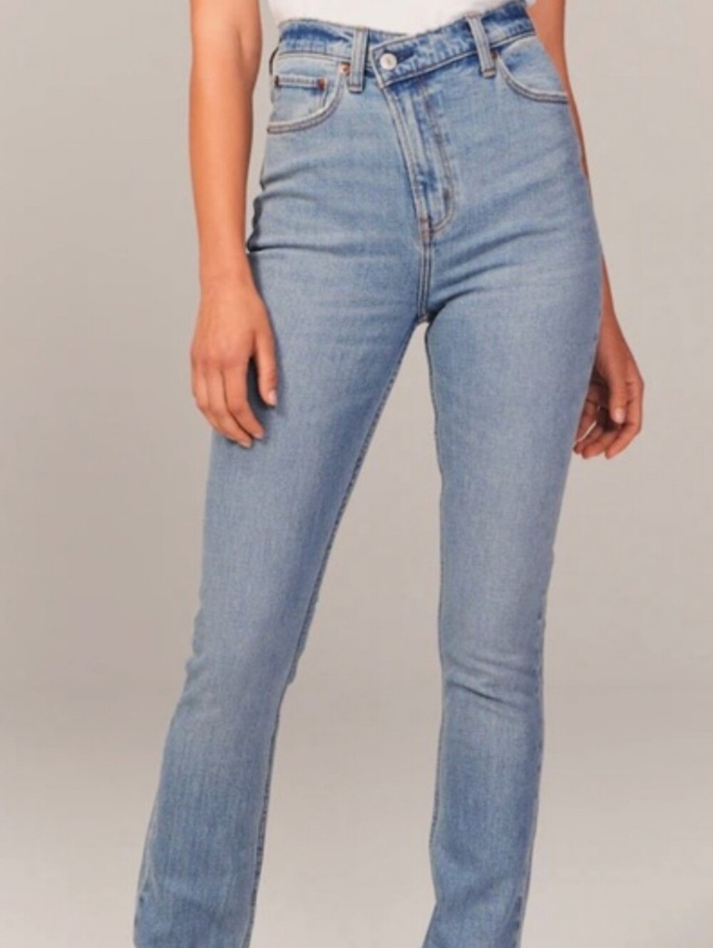 Abercrombie And Fitch 90s Slim Straight Ultra High Rise Jean